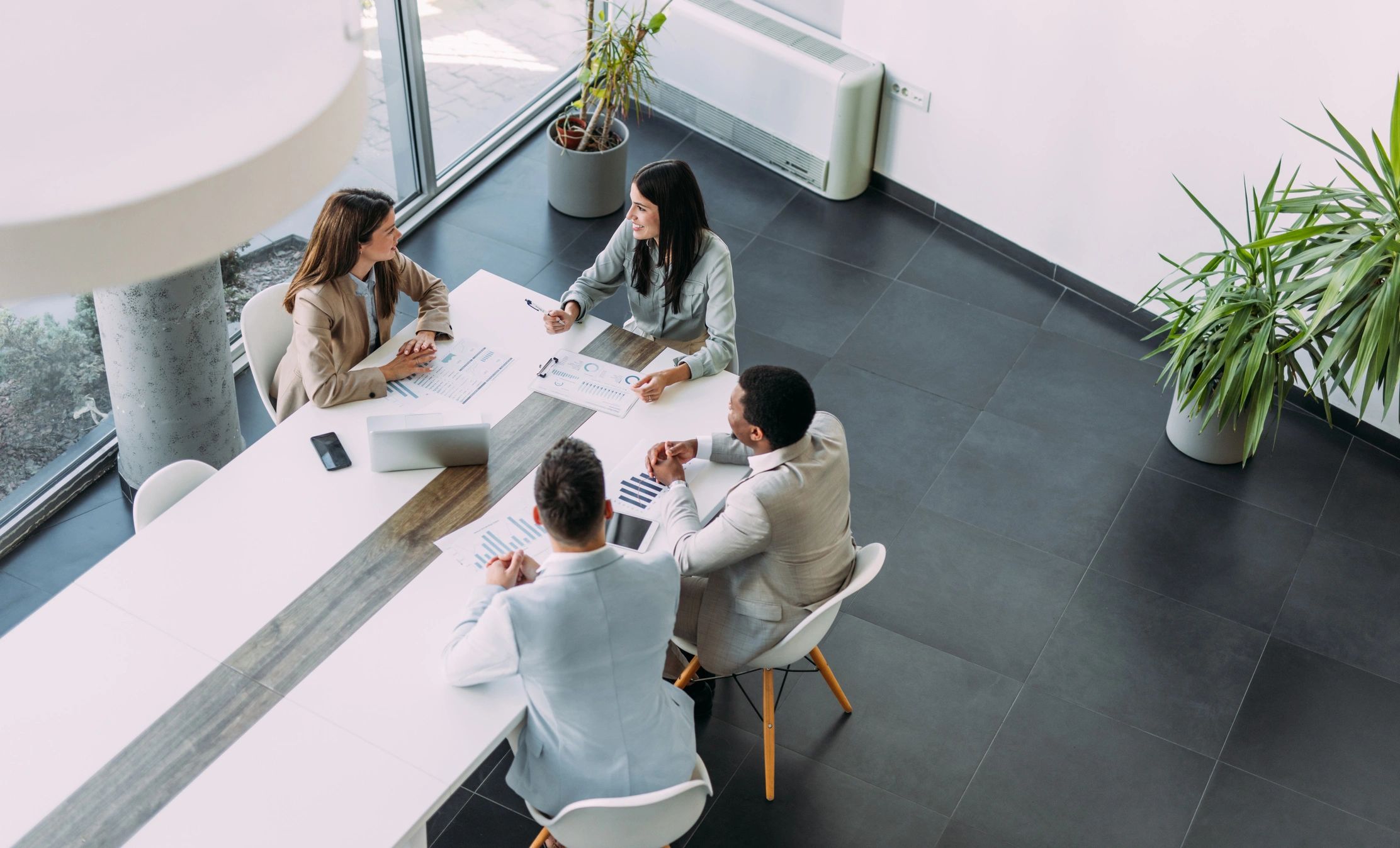 Business professionals in a strategy meeting